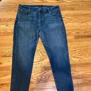 7 For All Mankind Women's Blue Boot Cut Jeans